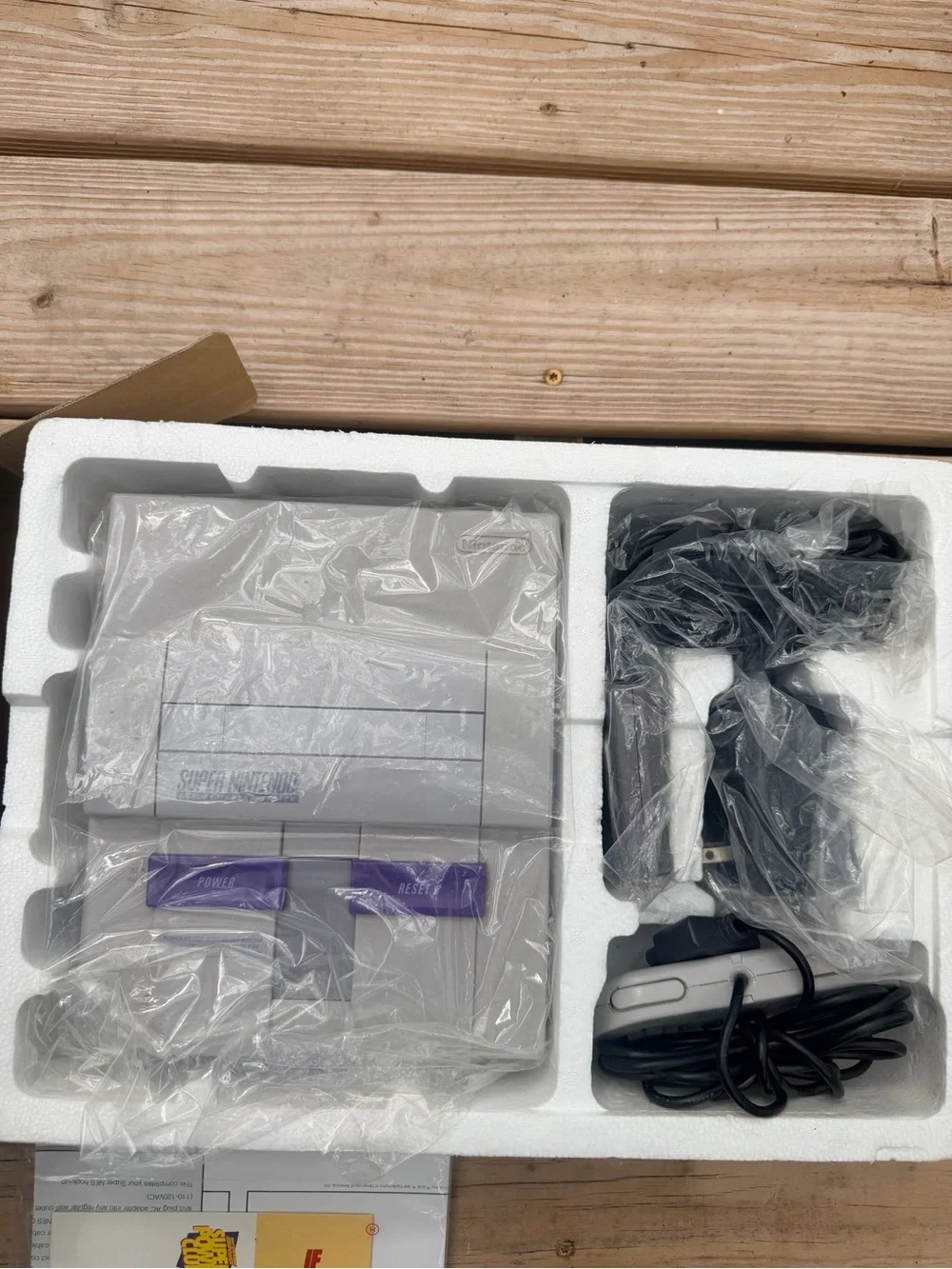 Nintendo SNES Super Nintendo Control Set Complete In Box OEM Console CIB